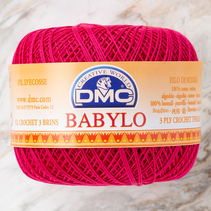 Dmc Babylo 50gr Fuşya Merserize Dantel ve Ağ İpliği No:10 - 600