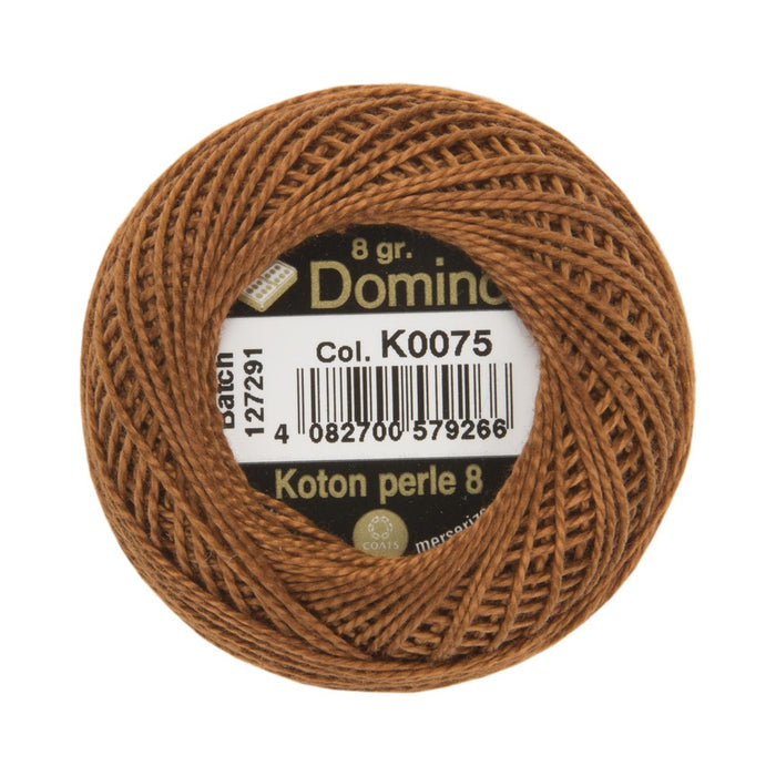 Domino Koton Perle 8gr Kahverengi No:8 Nakış İpliği - K0075