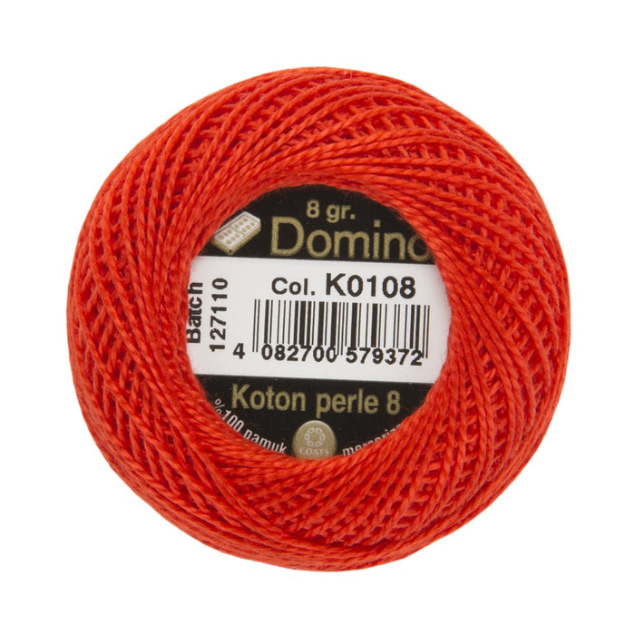 Domino Koton Perle 8gr Kırmızı No:8 Nakış İpliği - K0108