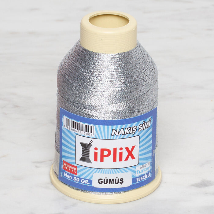 Loren İplix 50 Gr Nakış Simi Gümüş 