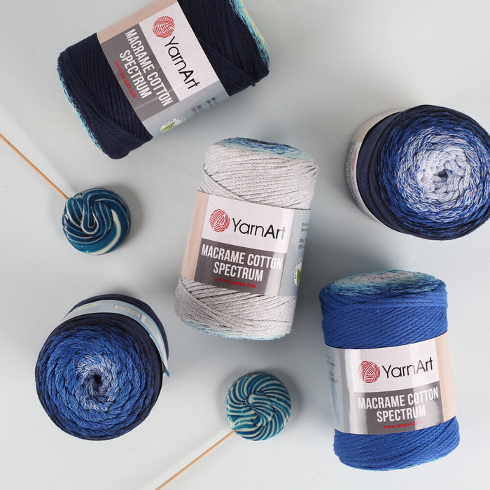 YarnArt Macrame Cotton Spectrum Ebruli El Örgü İpi - 1305