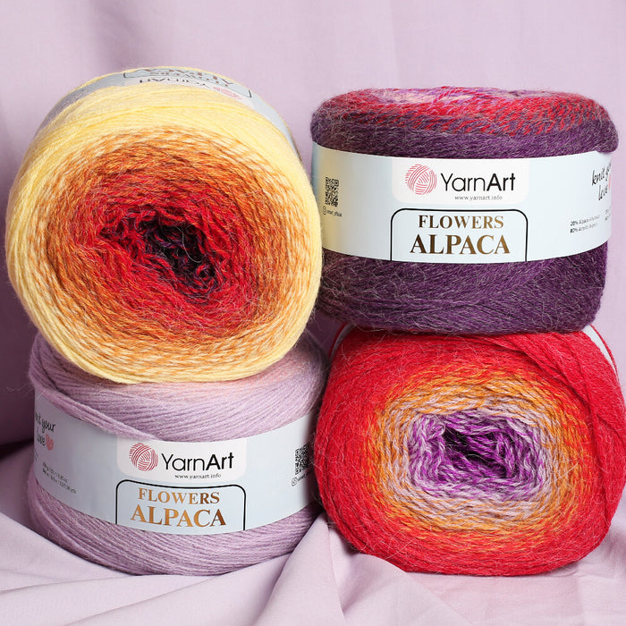 Yarnart Flowers Alpaca Ebruli 250gr El Örgü İpi - 412