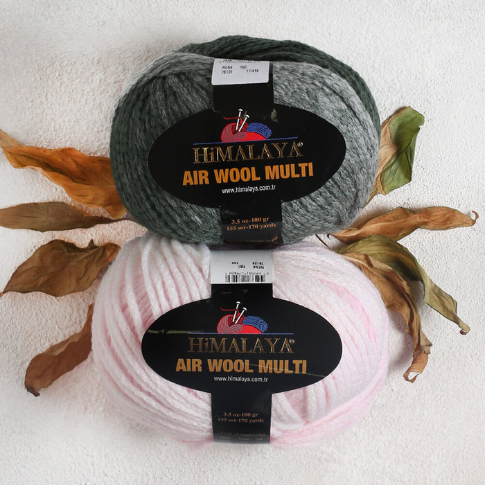 Himalaya Air Wool Multi Ebruli El Örgü İpi -76104