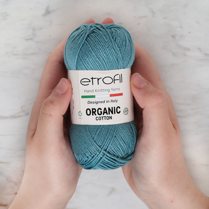 Etrofil Organic Cotton 50gr Yeşil El Örgü İpi - EB066