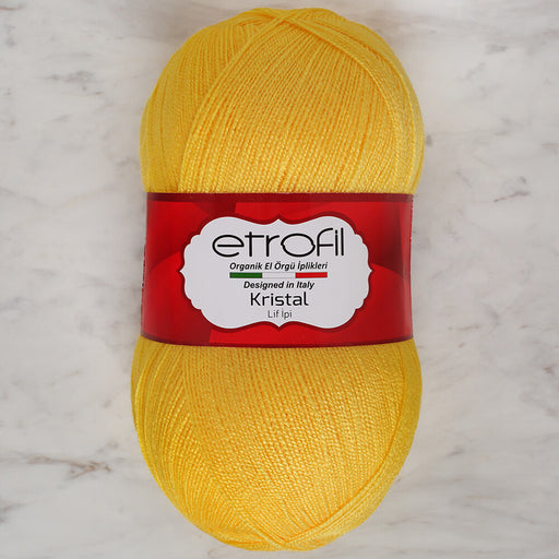 Loren Furry Knitting Yarn, Yellow - RF048