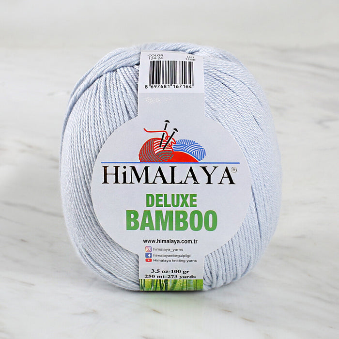 Himalaya Deluxe Bamboo Buz Mavi El Örgü İpi 124-24