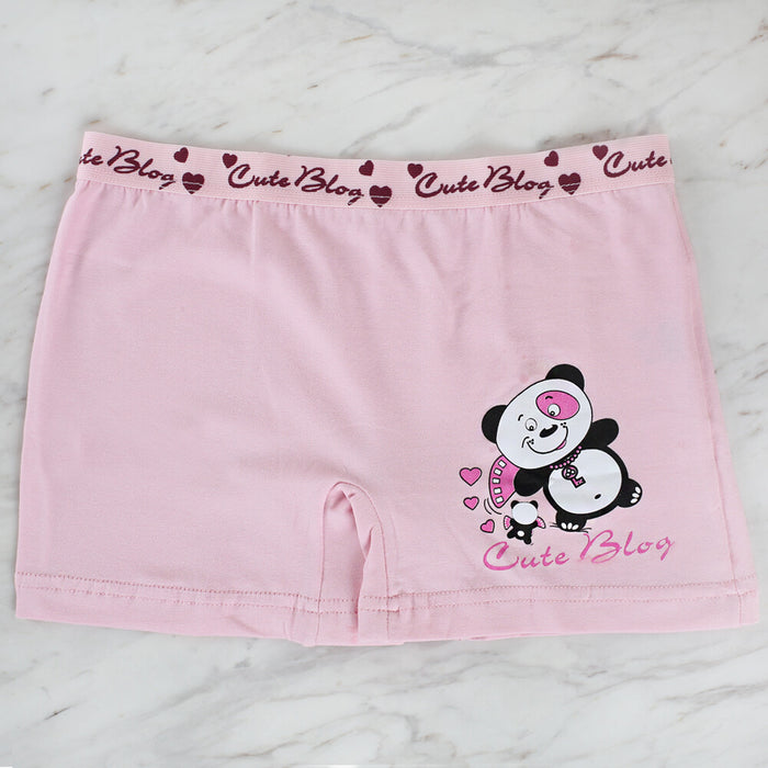 BERRAK 2565 KIZ BASKILI ÇOCUK BOXER - PEMBE - 9-10 YAŞ