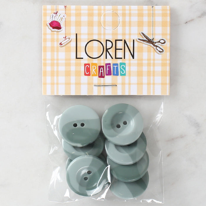 Loren Crafts 8'li Düğme Yeşil - 1138