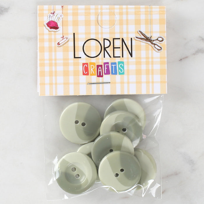 Loren Crafts 8'li Düğme Yeşil- 1127