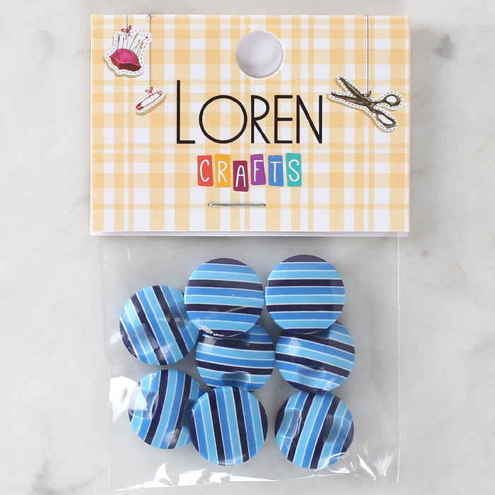 Loren Crafts 8'li Desenli Düğme - 1101