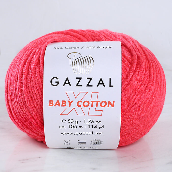 Gazzal Baby Cotton XL Nar Çiçeği Bebek Yünü - 3458XL