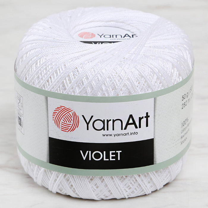 Yarnart Violet Beyaz Dantel İpi - 1000