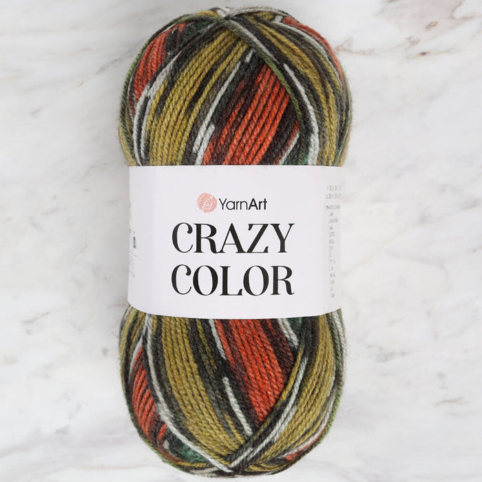 YarnArt Crazy Color Ebruli El Örgü İpi - 163