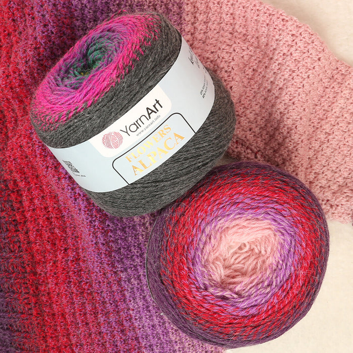 Yarnart Flowers Alpaca Ebruli 250gr El Örgü İpi - 412