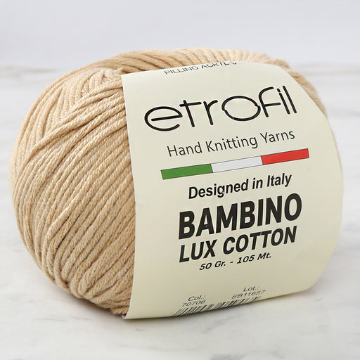 Etrofil Bambino Lux Cotton Sütlü Kahverengi El Örgü İpi - 70706