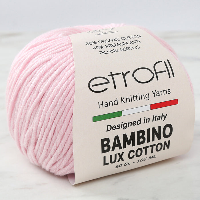 Etrofil Bambino Lux Cotton Pembe El Örgü İpi - 70324