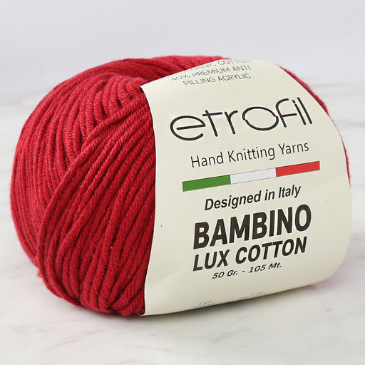 Etrofil Bambino Lux Cotton Kırmızı El Örgü İpi - 70330