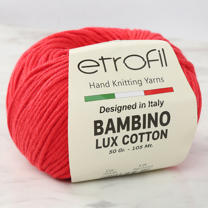 Etrofil Bambino Lux Cotton Kırmızı El Örgü İpi - 70328