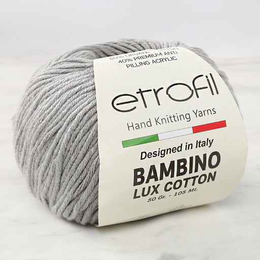 Etrofil Bambino Lux Cotton Gri El Örgü İpi - 70908