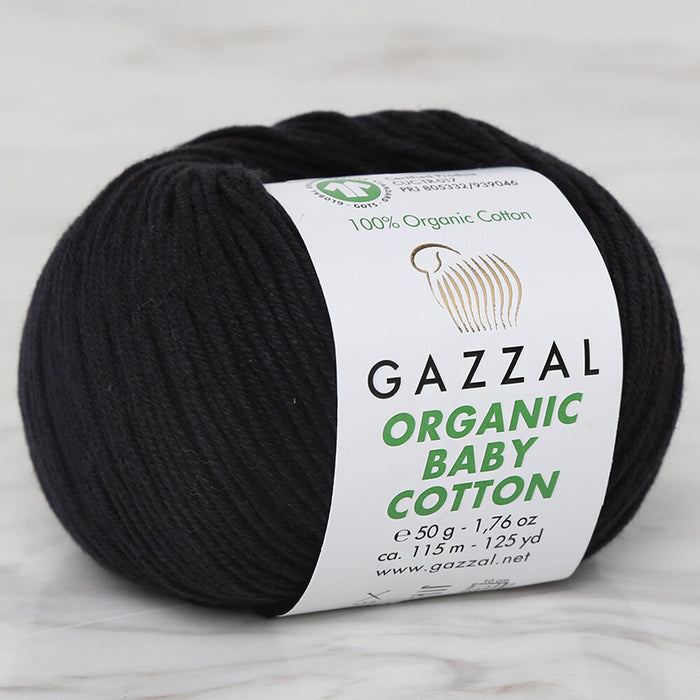 Gazzal Organic Baby Cotton Siyah Bebek Yünü - 430