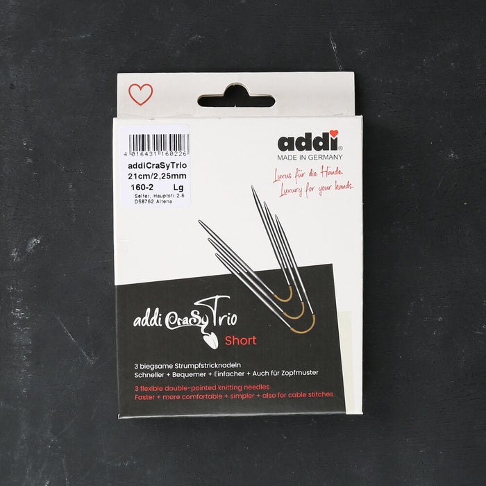 Addi CrasyTrio 3'lü 2,25 Mm 21 Cm Misinalı Çorap Şişi - 160-2