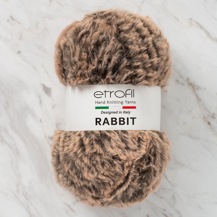 Etrofil Rabbit Gri/Kahve El Örgü İpliği - 70714