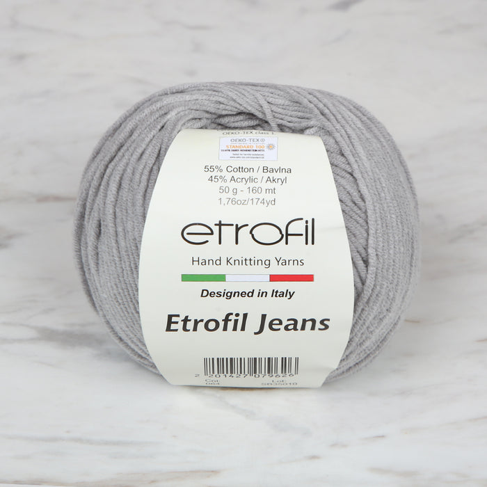 Etrofil Jeans Gri El Örgü İpi - 064