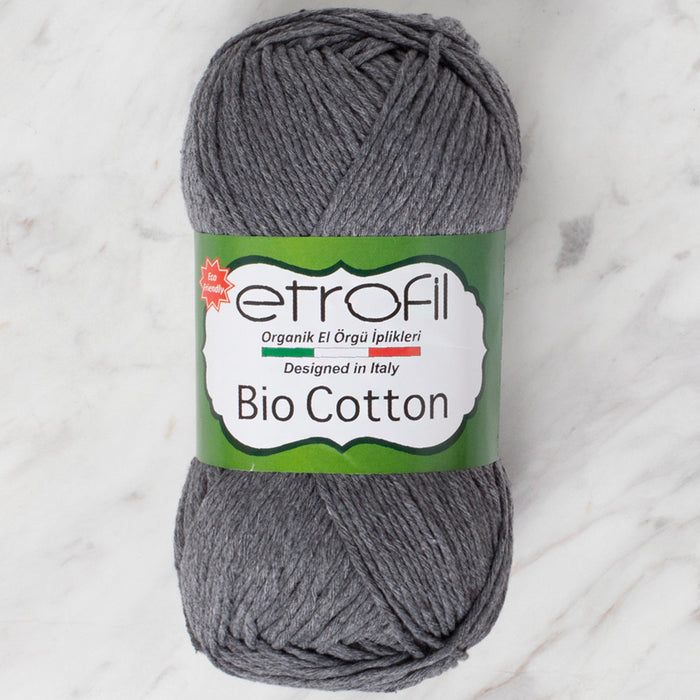 Etrofil Bio Cotton Gri Melanj El Örgü İpi - 10102