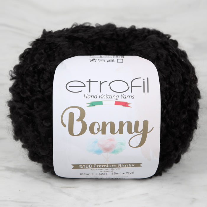 Etrofil Bonny Siyah El Örgü İpi - 79159