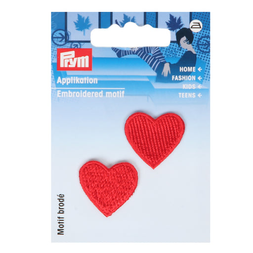 PRYM Kırmızı Kalp Desenli Aplike - 925220