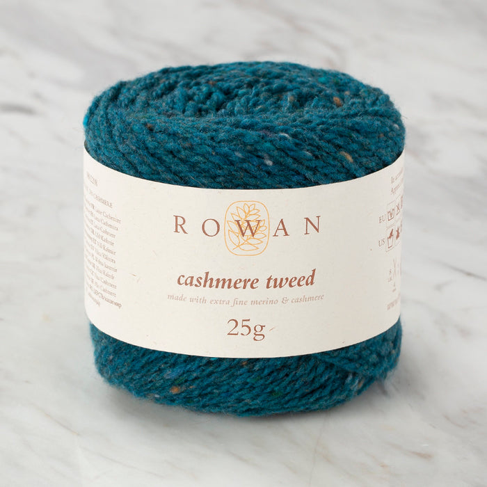 Rowan Cashmere Tweed 25gr Petrol Yeşili El Örgü İpi - 00012