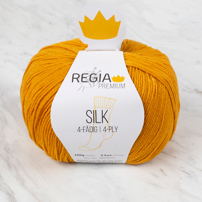 SMC Regia Premium Silk 4-ply Hardal El Örgü İpi - 9801632 - 00025