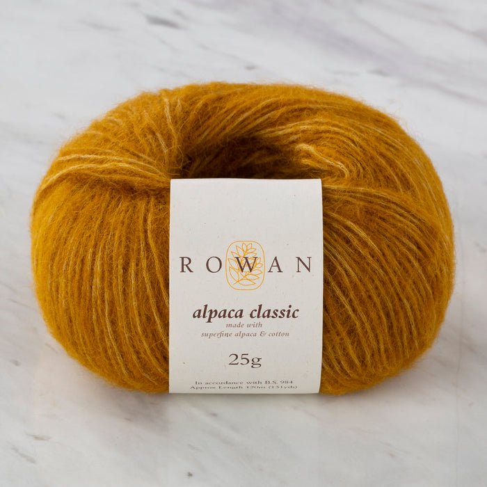 Rowan Alpaca Classic 25gr Hardal El Örgü İpi - 00114