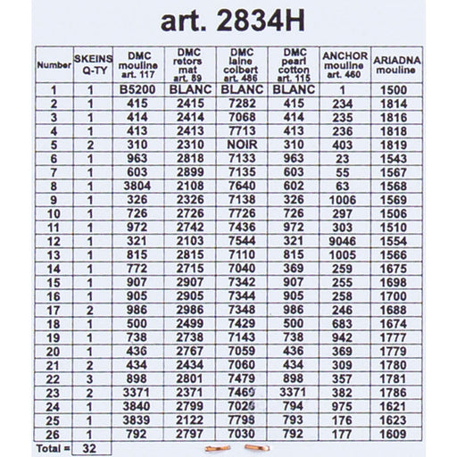 ORCHİDEA 24 x 30 cm Çiçek Baskılı Goblen 2834H