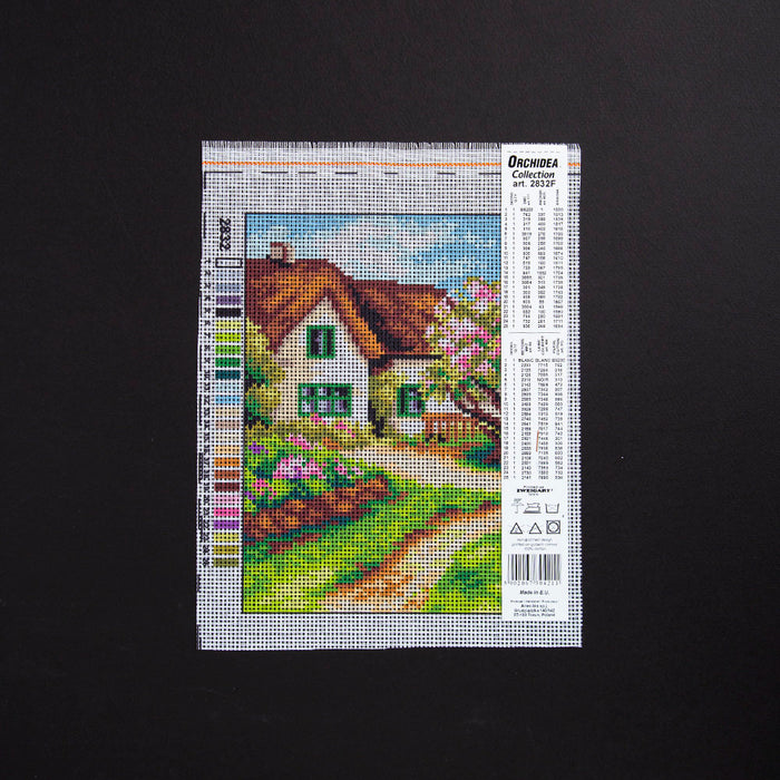 ORCHİDEA 18x24 cm Patika Ev Baskılı Goblen 2832F