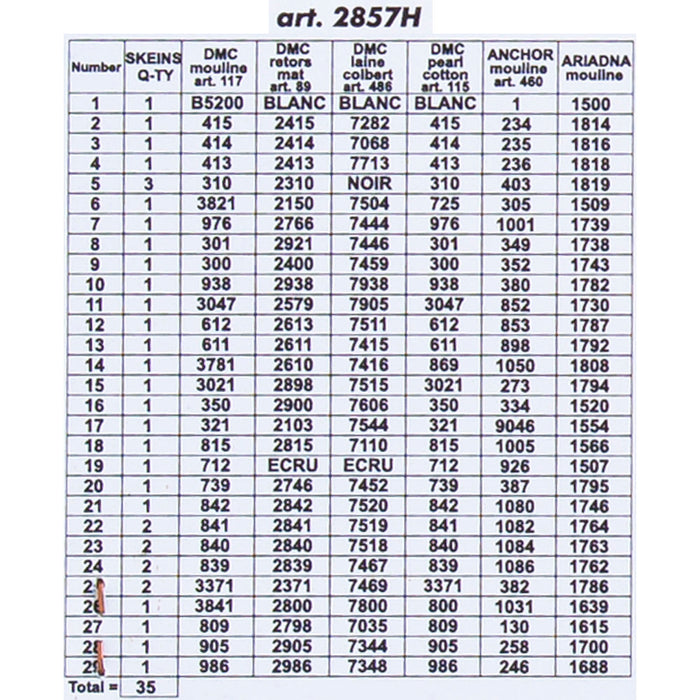 ORCHİDEA 24 x 30 cm Masadaki Çiçekler Baskılı Goblen 2857H 