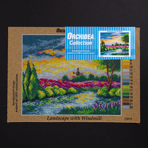 ORCHİDEA 24 x 30 cm Değirmen ve Doğa Baskılı Goblen  2365H 