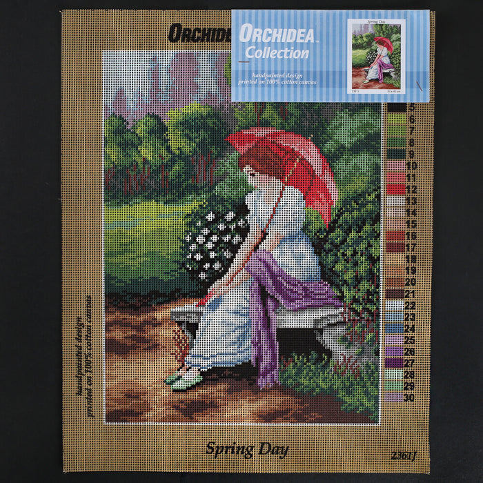 Orchidea 30x40 cm Spring Day Baskılı Goblen 2361J