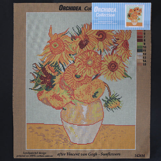 Orchidea 40x50 cm Vincent Van Gobh - Sunflowers Baskılı Goblen 1426M