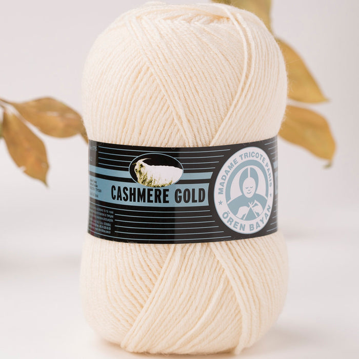 Örenbayan Cashmere Gold Krem El Örgü İpi - 4-1795