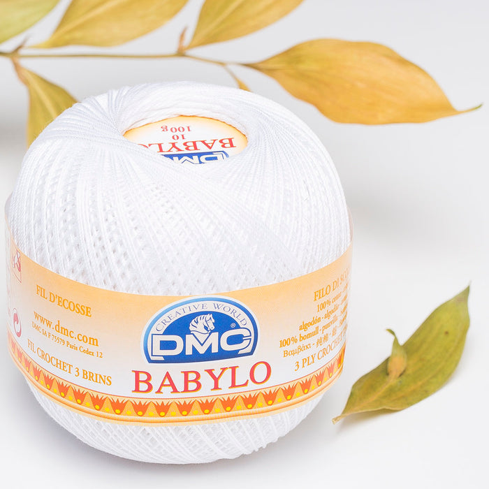 Dmc Babylo 100gr Beyaz Merserize Dantel ve Ağ İpliği No:10 - B5200