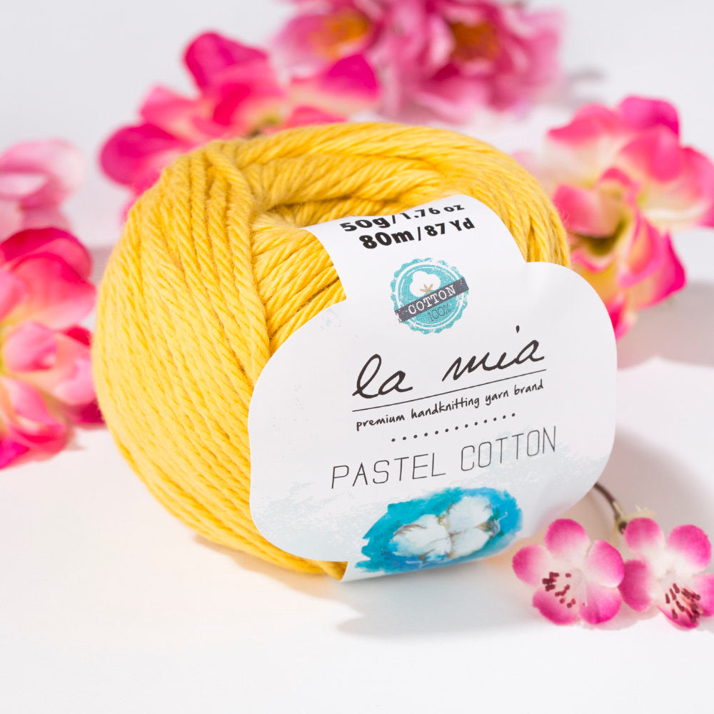 La Mia Pastel 100% Cotton Yarn, Grey - L062