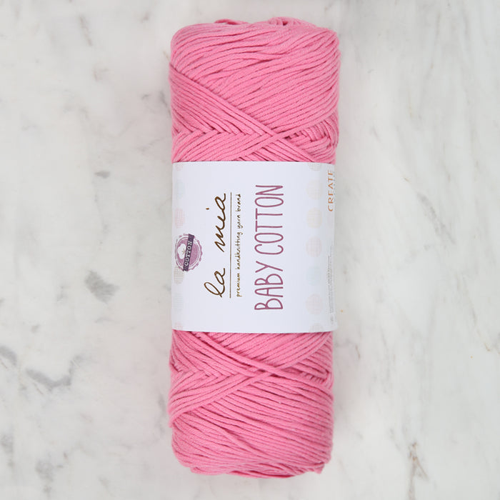 La Mia Baby Cotton Pembe El Örgü İpi - L046