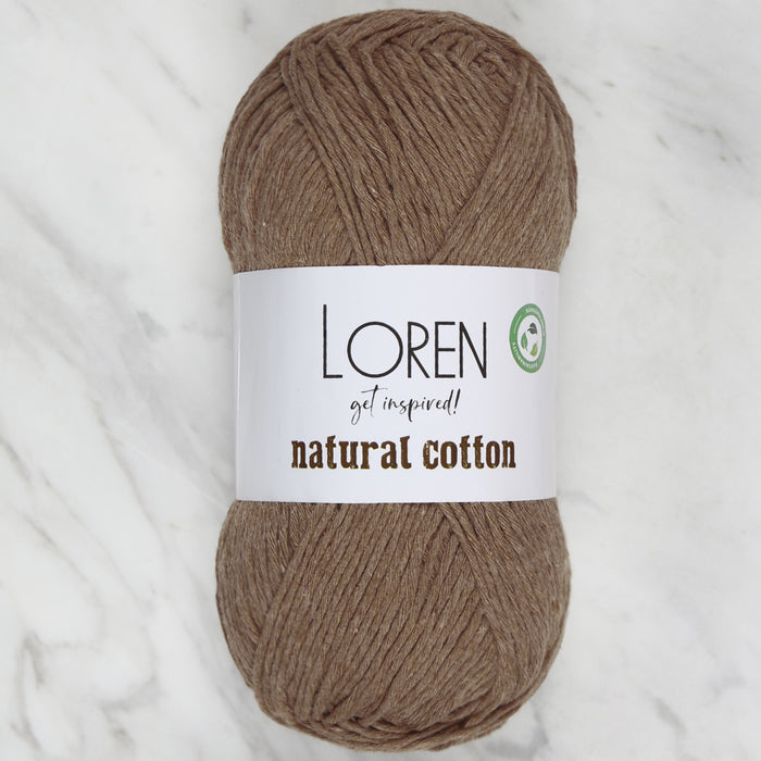 Loren Natural Cotton Vizon El Örgü İpi - R085