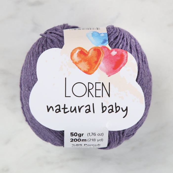 Loren Natural Baby Mor El Örgü İpi - R093