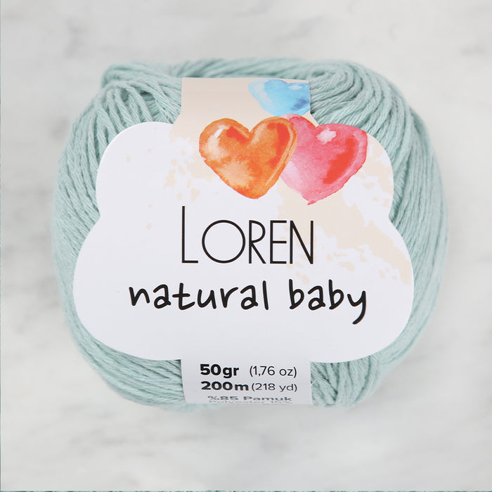 Loren Natural Baby Su Yeşili El Örgü İpi - R087