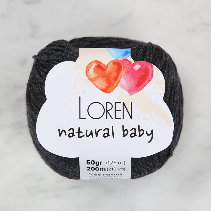 Loren Natural Baby Füme El Örgü İpi - R082