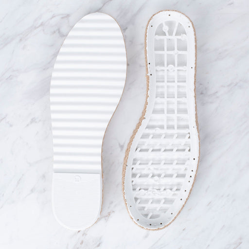 Loren Hasır Espadril / Ayakkabı Tabanı 39 Numara Beyaz