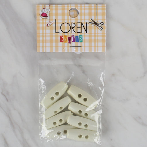 Loren Crafts krem 8'li çoban düğmesi - 66