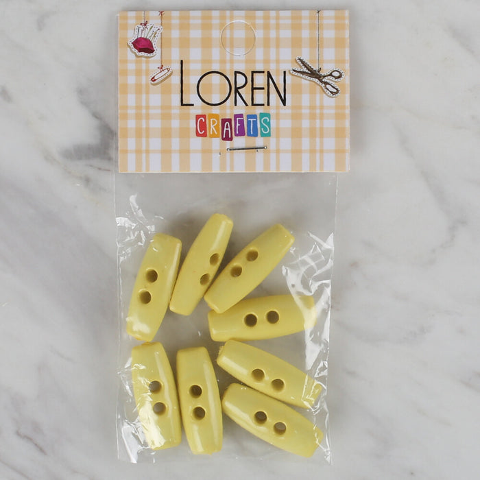 Loren Crafts sarı 8'li çoban düğmesi - 67